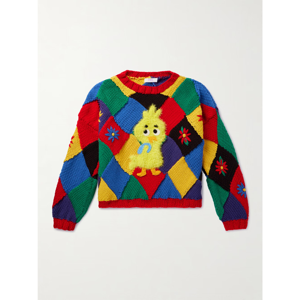 ERL PATCHWORK SWEATER SIZE MEDIUM NWT - image 9